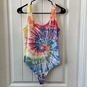 Abercrombie Tie dye tank bodysuit